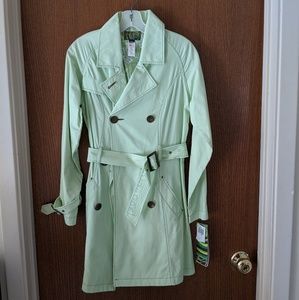 Miss Sixty bright green trenchcoat S